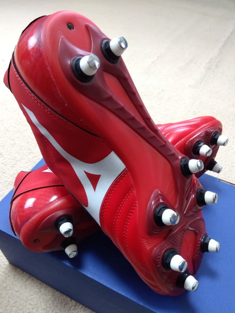 ラグビースパイク／29.0／赤×白／R1GA190001／新品・未使用品