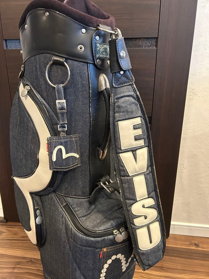 希少☆エヴィス ゴルフ☆キャディバッグ・ヘッドカバー・ボストンバッグ10点セット