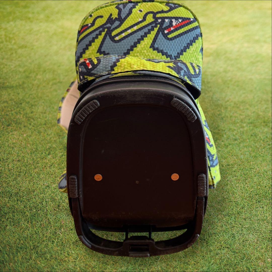 美品　パーリーゲイツ　キャディバッグ　ショルダー式　スタンド式　軽量　ワニ柄