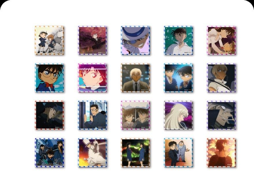 コナンランド　メモリアル缶バッジ　オープニング　エンディング　vol.3　コンプ