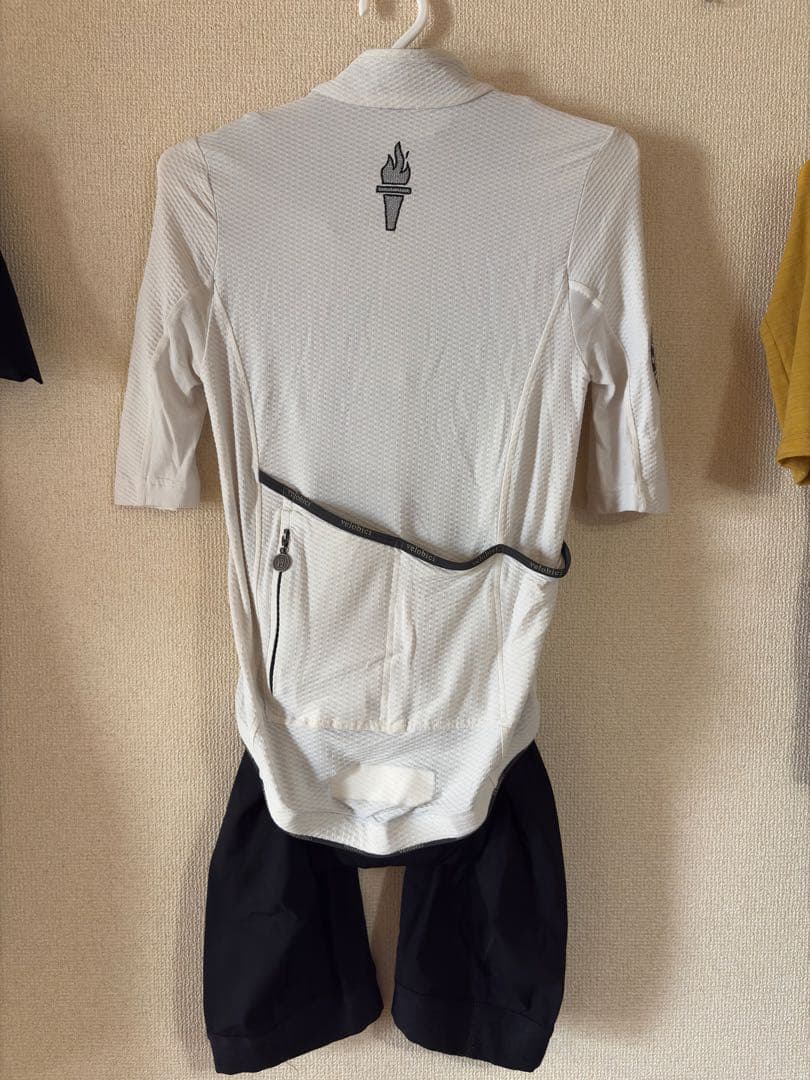 velobici サイクルジャージ Sホワイト/ブラック