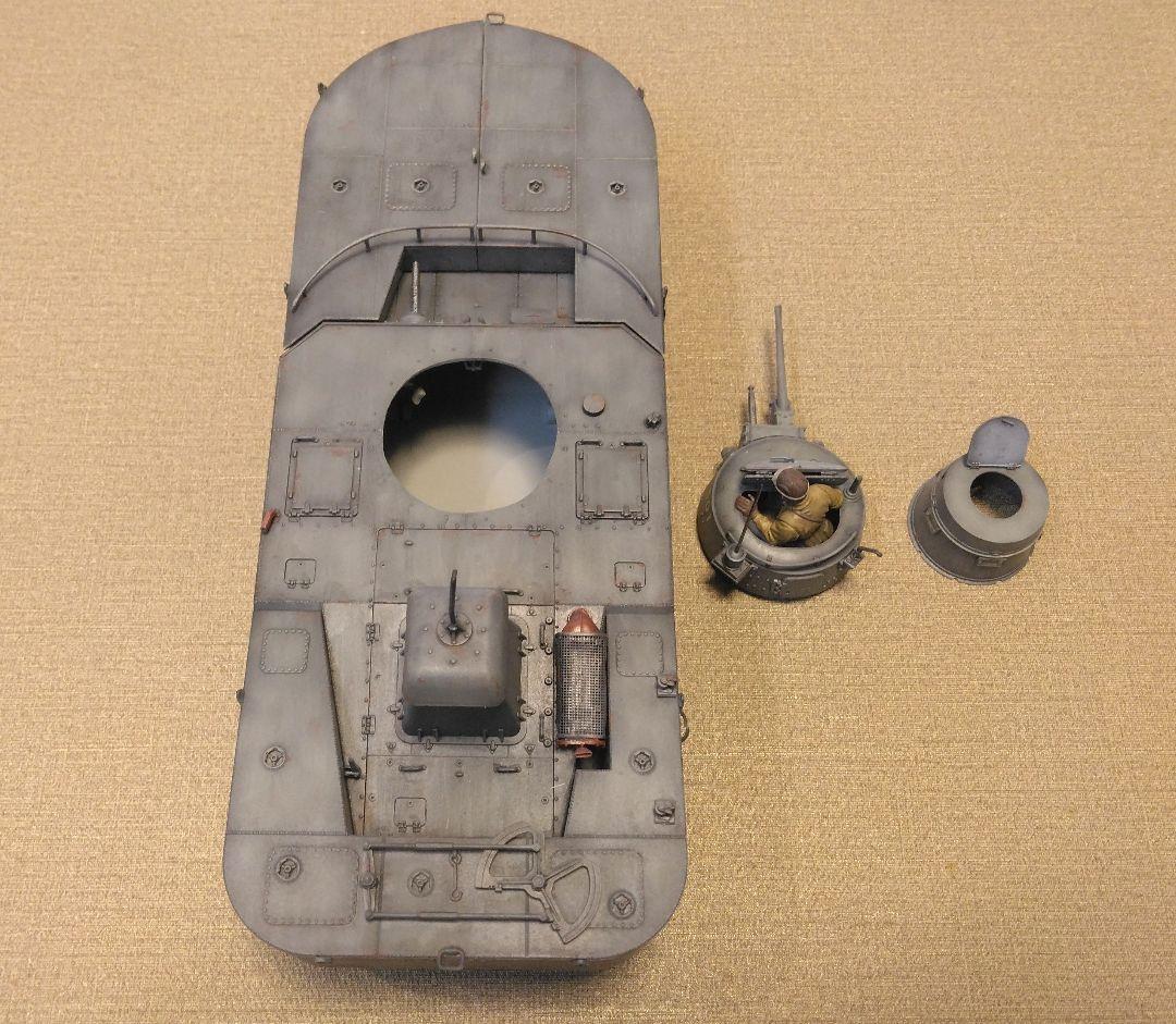 1/35塗装済完成品 旧日本軍日本海軍陸戦隊 特二式内火艇 戦車模型プラモデル