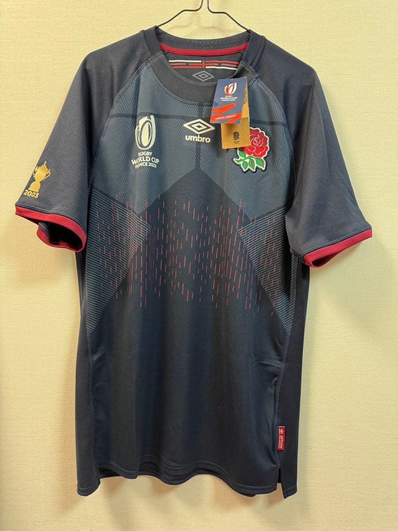 ラグビーW杯2023 イングランド代表ユニホーム（オルタネイト・アウェイ）