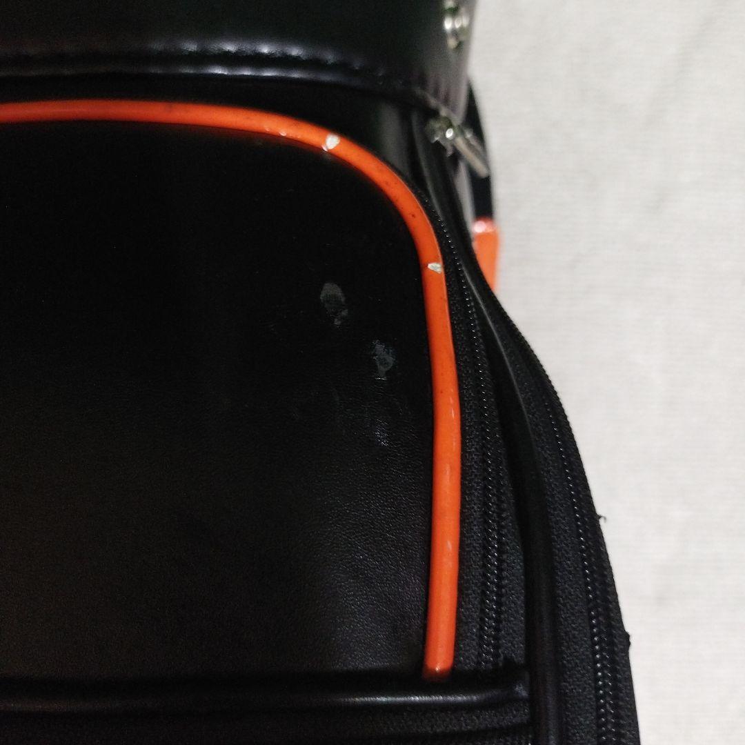 Lexus キャスター付きキャディバッグ オレンジ ブラック フードなし