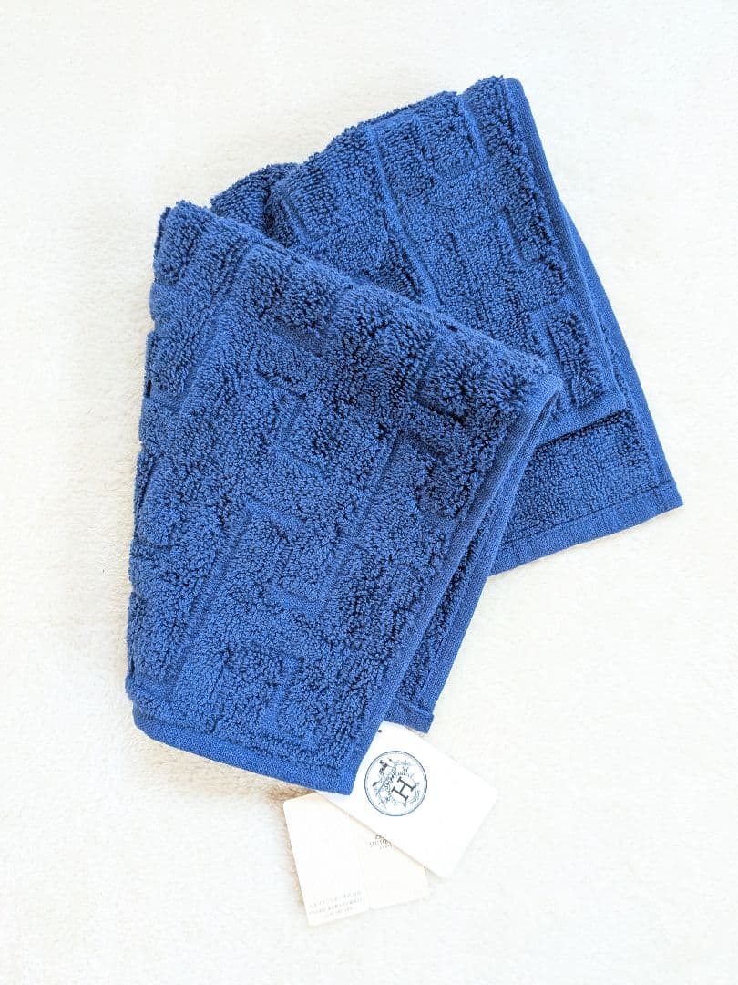 新品・未使用　HERMES エルメス　タオル エルメスブルー　即日発送