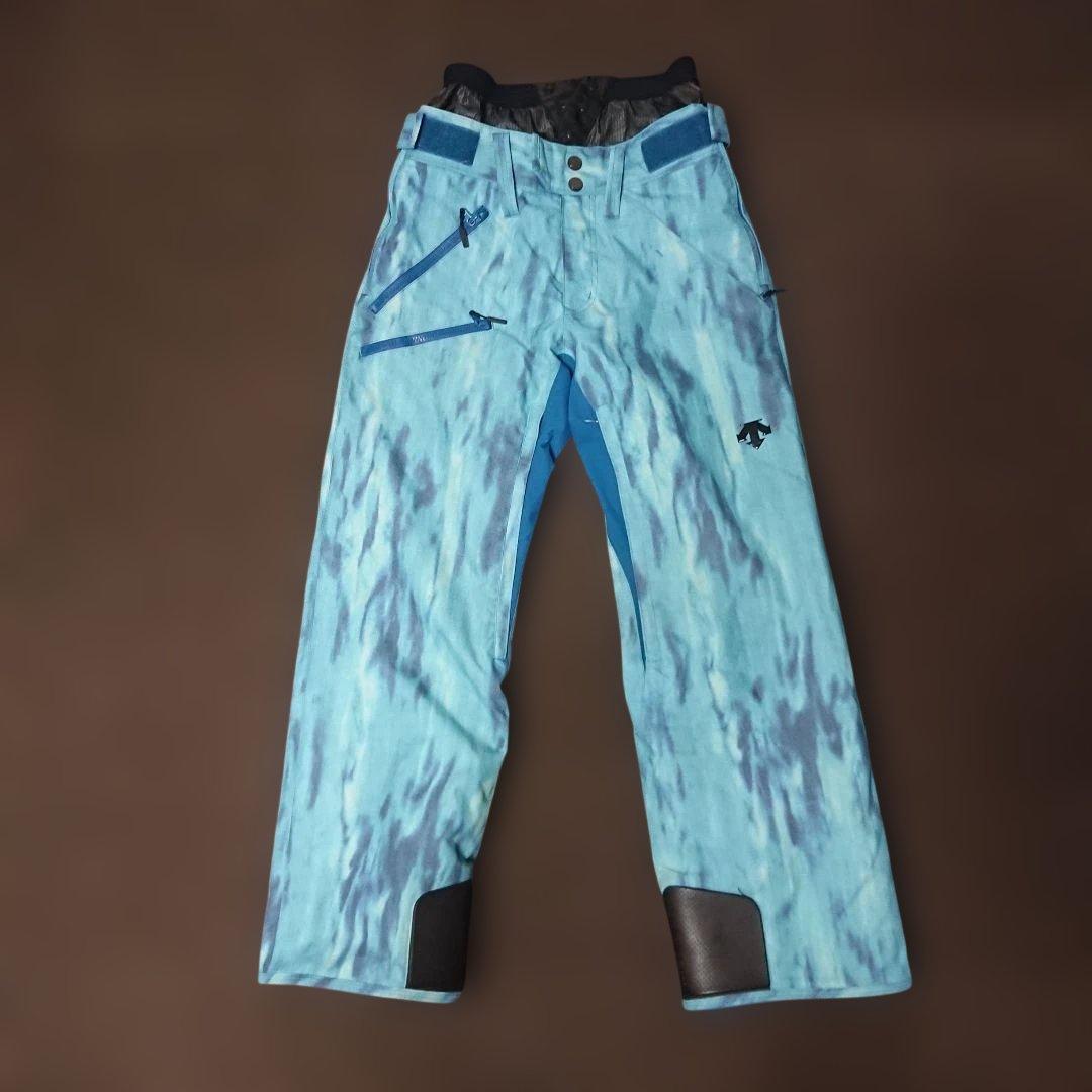 送料無料【DESCENTE】スキーパンツ 総柄 S-77