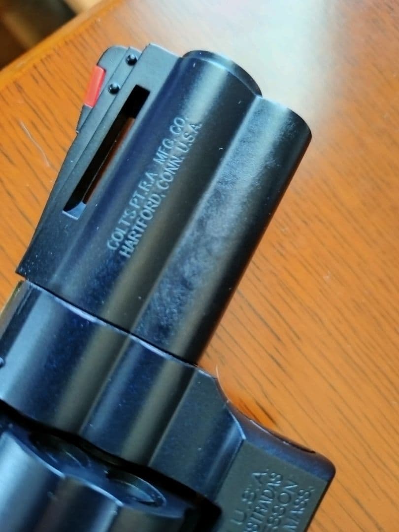 HWS スマイソン　2.5インチ　HWモデルガン　木製グリップ　アダプター付き