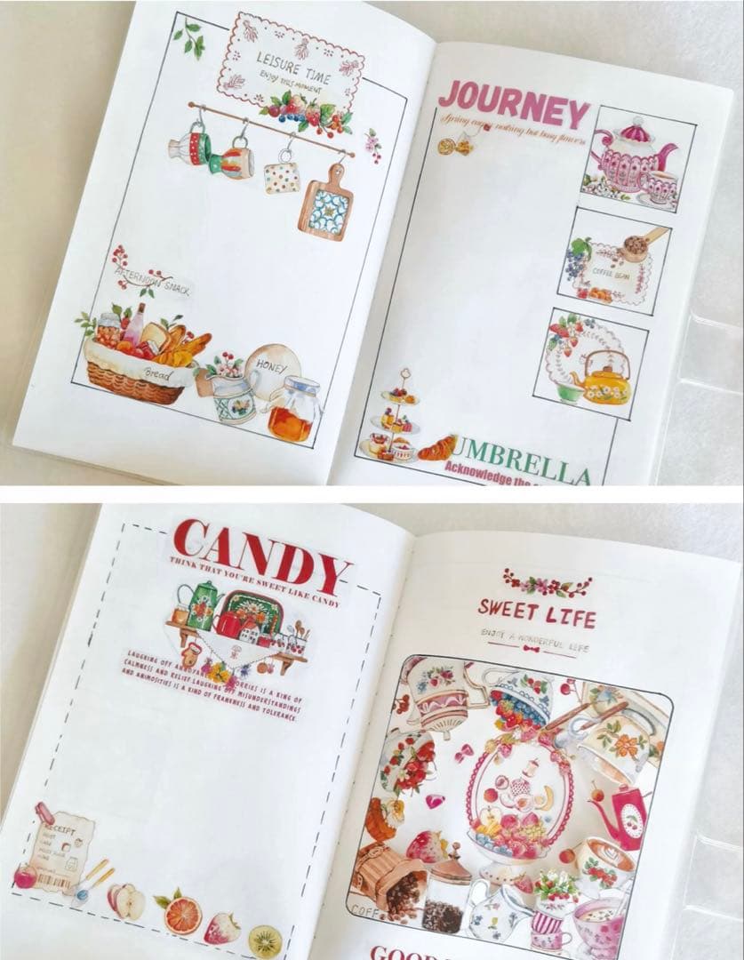 醒醒文创《春櫻茶歇》海外マスキングテープ　マステ 【2438】