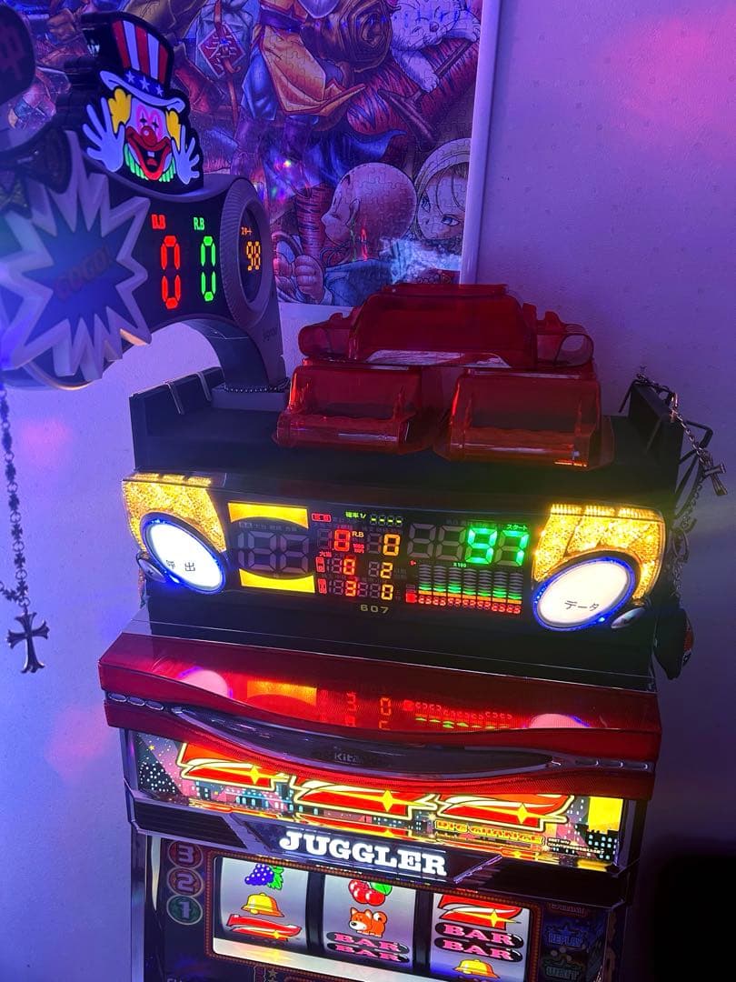 ファンキージャグラー2 パチスロ 実機 不要機　オート　データカウンター