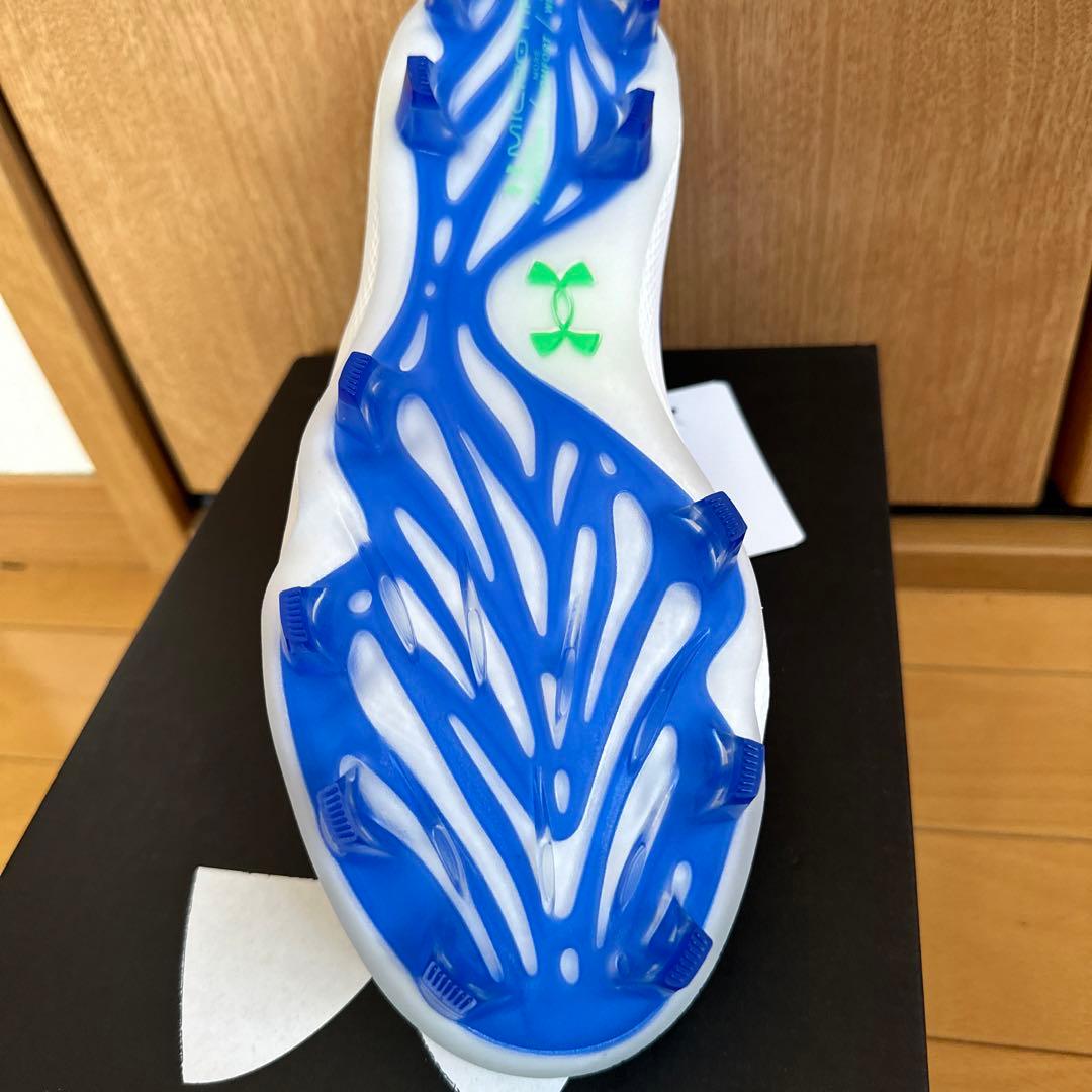 Under Armour 野球スパイク シューズ ホワイト/ブルー　27cm