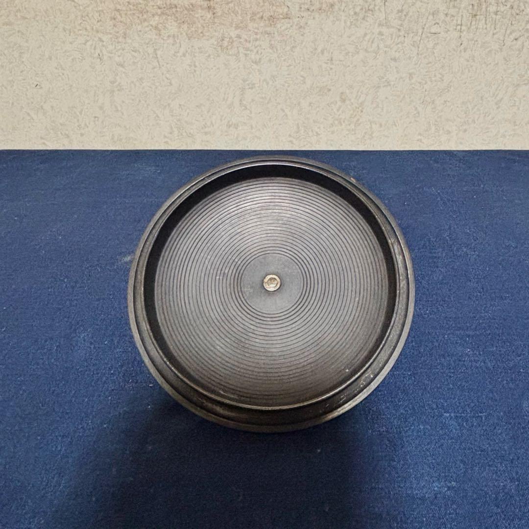 人間国宝敬典造 風炉 電熱器 唐銅鬼面風炉 南鐐撮 野々田製 敷板 底瓦 茶道具