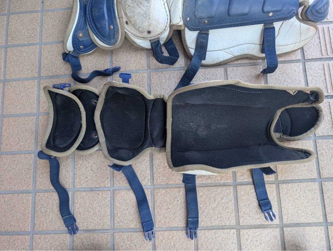 キャッチャー防具セット　ネイビー/ホワイト J.S.B.B