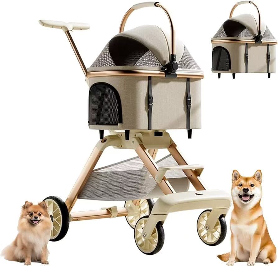 ペットカート 分離型 取り外し可能 4輪 犬 カート 多頭 小型犬 中型犬