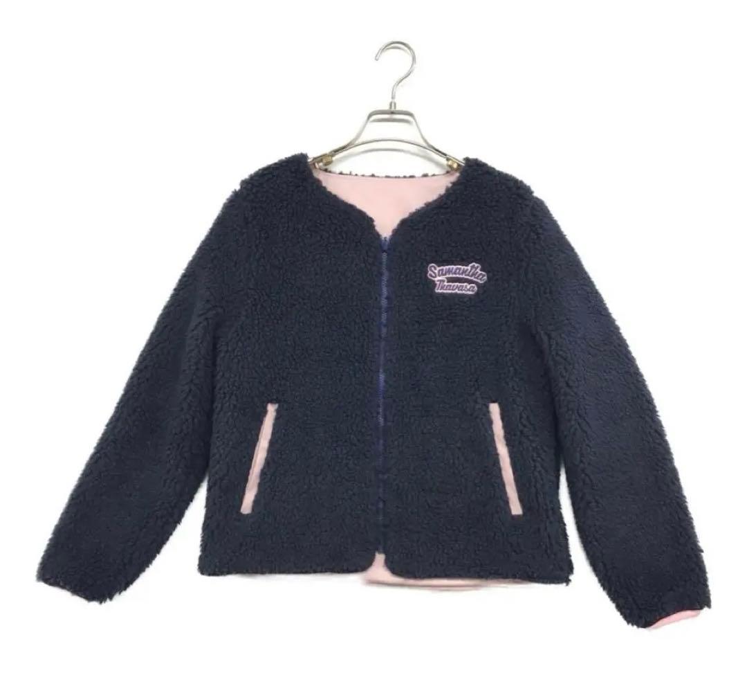 【美品】サマンサタバサ ボア ブルゾン　ジャケット　リバーシブル