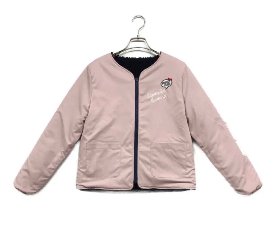 【美品】サマンサタバサ ボア ブルゾン　ジャケット　リバーシブル