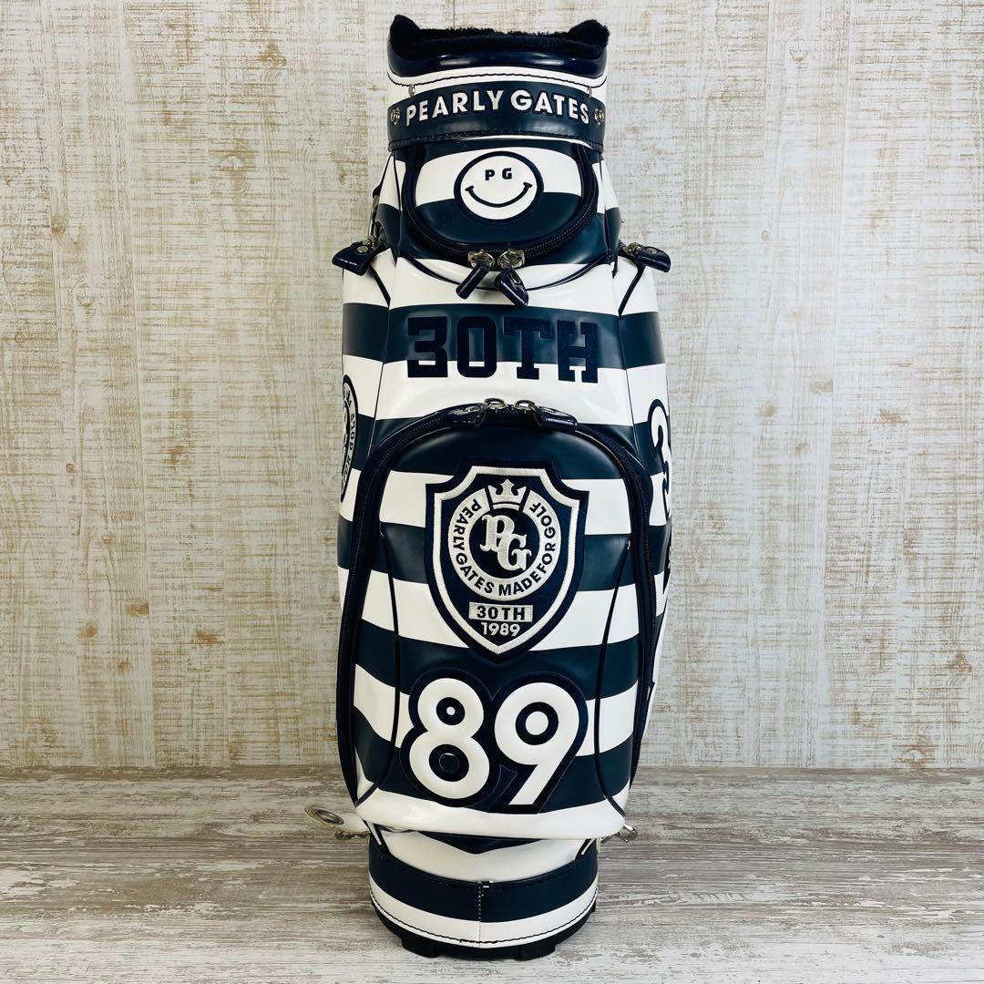 【限定品】PEARLY GATES ボーダー柄　30周年記念　キャディバッグ