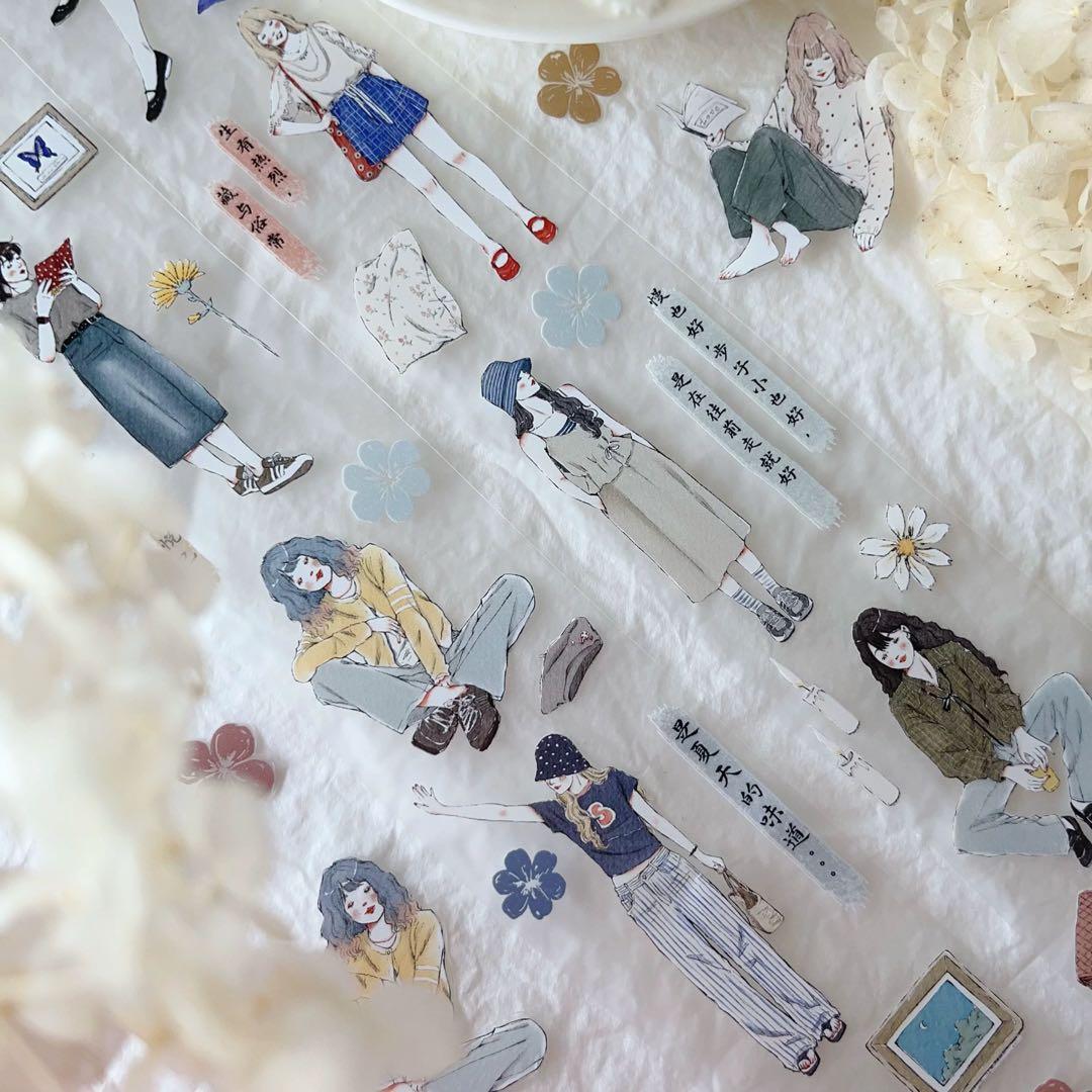 壹洱原创《清浅时光》海外マスキングテープ　マステ 【1926】