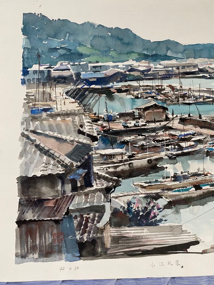 赤石文雄氏　水彩画作品