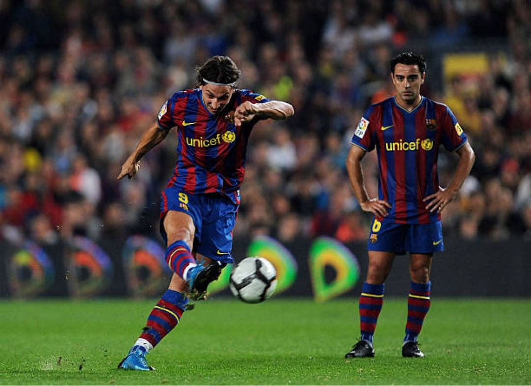 イブラヒモビッチ　ユニフォーム　バルセロナ　支給品　ラリーガ　09/10（H）