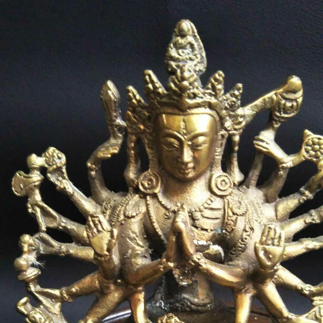 ※中国古美術/千手観音菩薩座像/