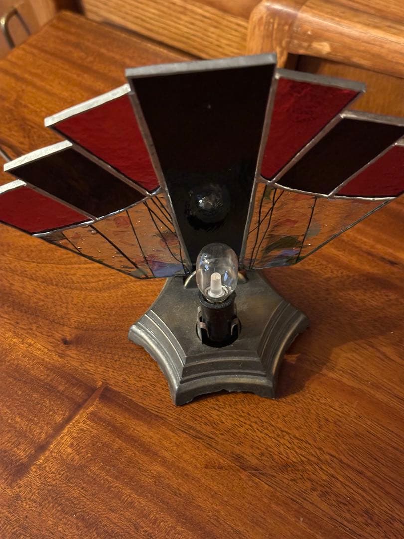 1960年代　アメリカ製　ステンドグラス　ランプ　ヴィンテージ