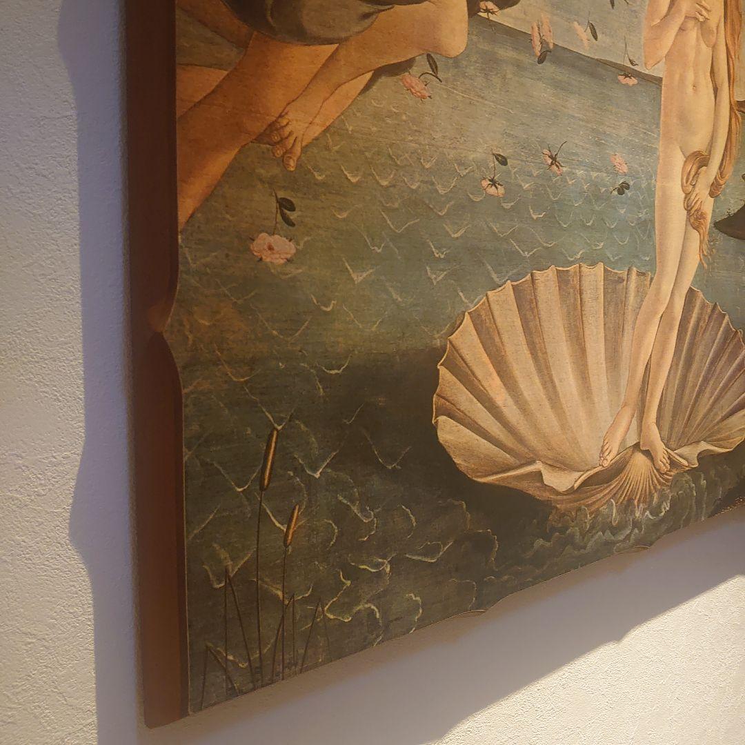 【ITALY製】ボッティチェリ ヴィーナスの誕生 複製画　木製　100✕70cm