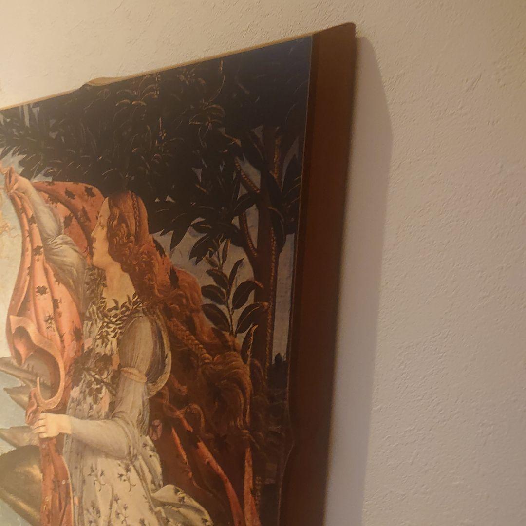 【ITALY製】ボッティチェリ ヴィーナスの誕生 複製画　木製　100✕70cm