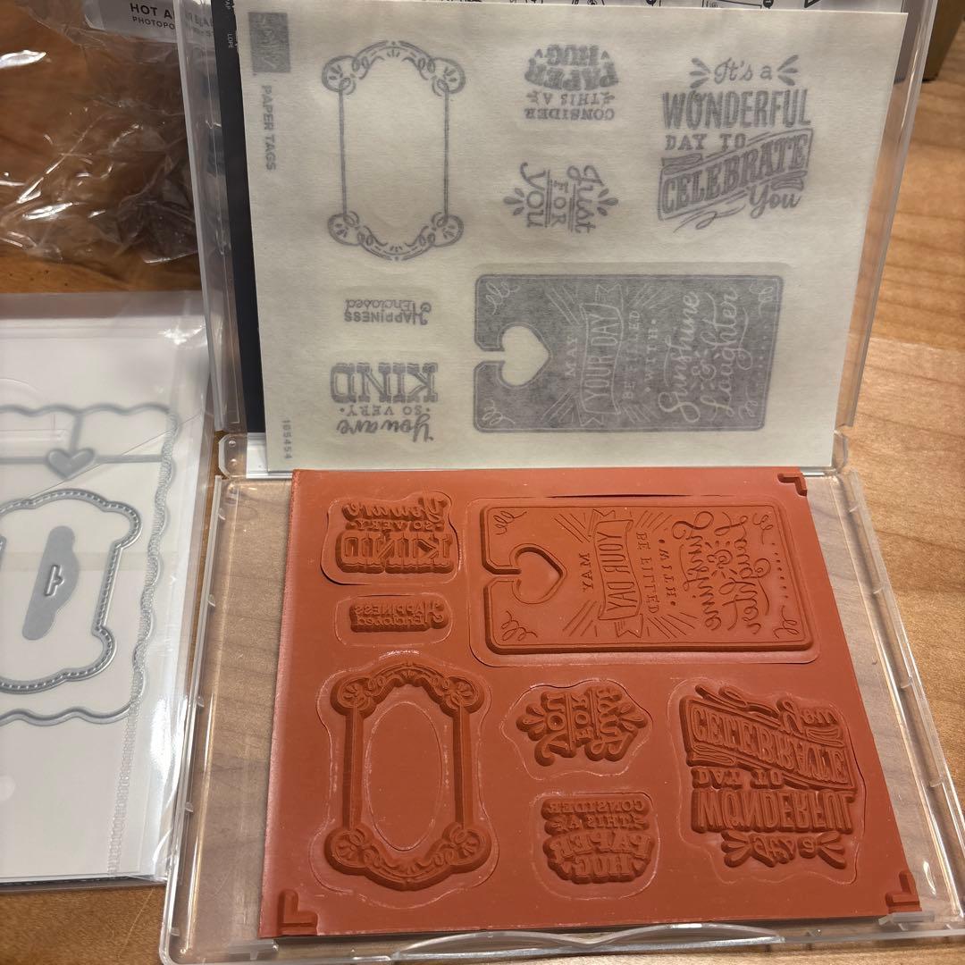 未使用一点限り♡新作大活躍ペーパータグPaper tagsスタンピンアップ