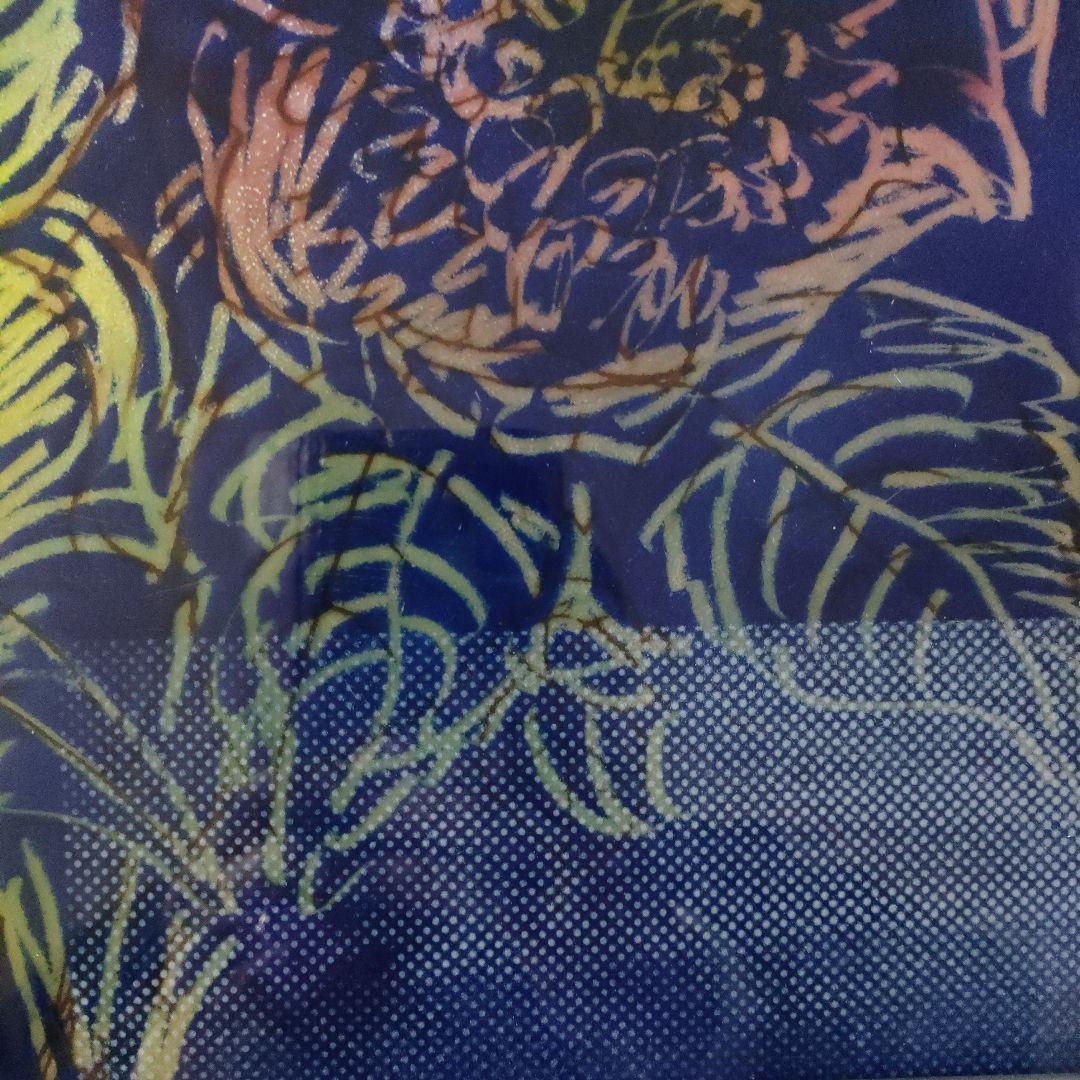 佐野登志子(日展七宝作家)　大判七宝焼『ルドゥーテの花による』額装、共シール付