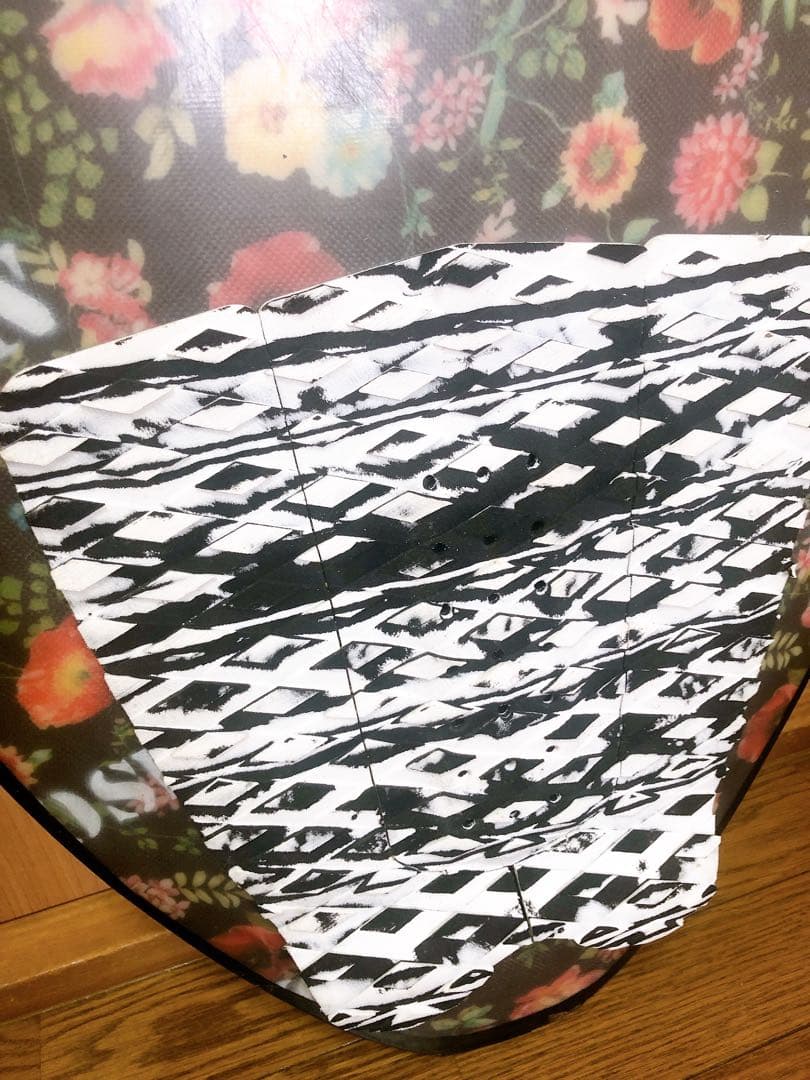 スキムボード デッキパット付き 花柄 ゼブラ　❁*゜