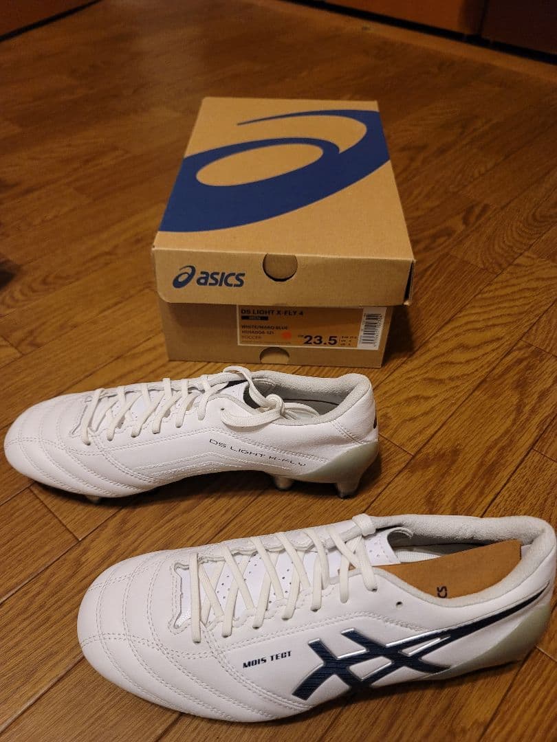 シューズ asics DS LIGHT X-FLY 4 WHITE/BLUE 23.5cm