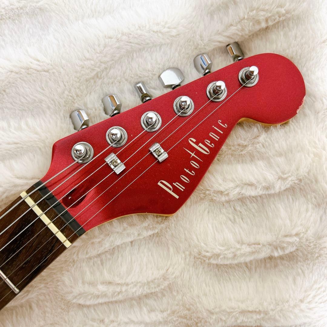 Photogenic 初心者向けギター ストラトキャスター レッド