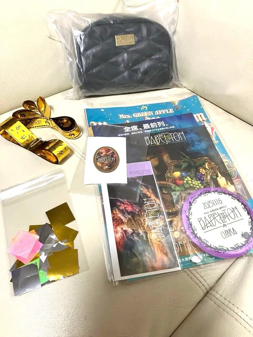 ミセスバベル大阪　ポーチ＆RingoJamシート特典　金テープ　紙吹雪　新品