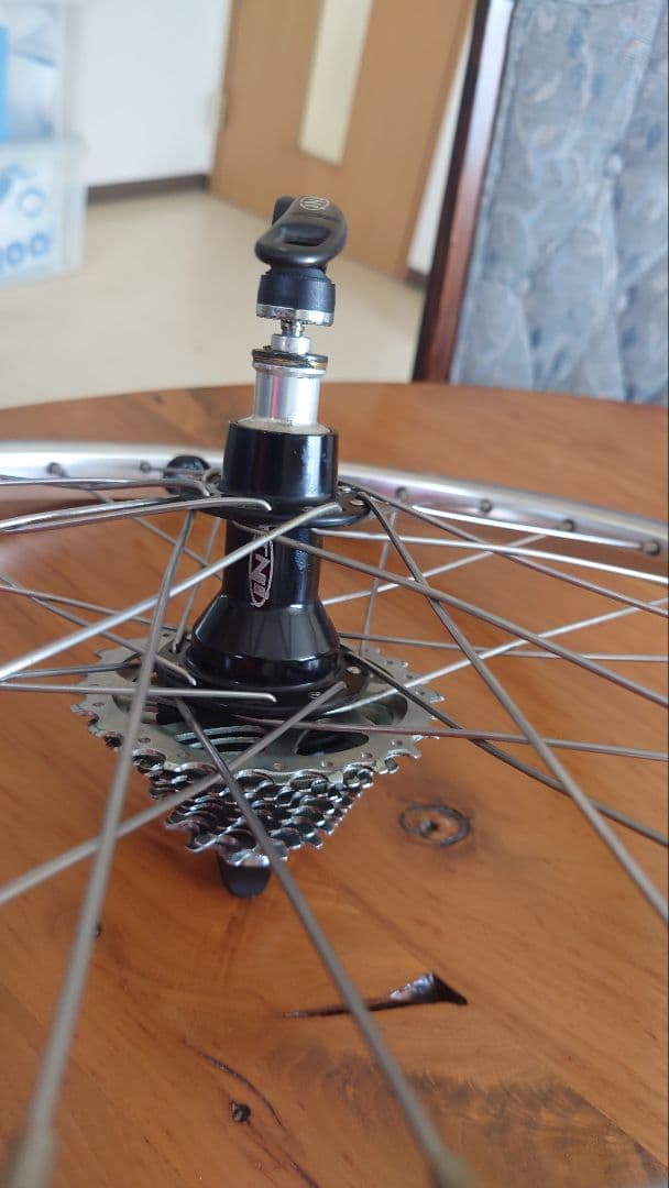 モールトン17インチ369手組み28ホールホイール12-25カンパカセット付