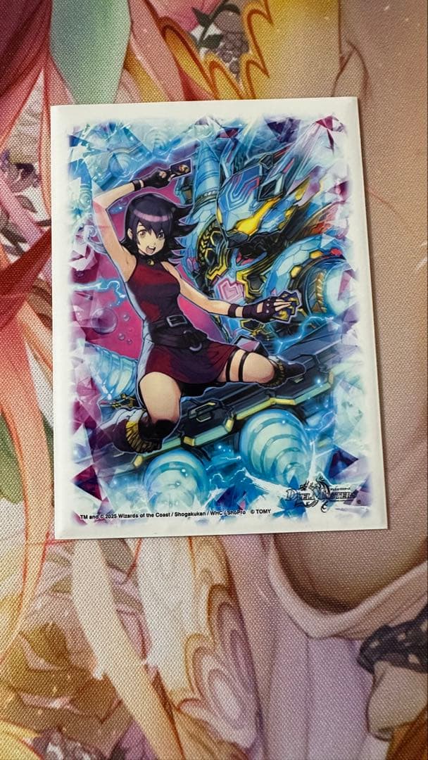 青単サイバー　デッキ　スリーブ付き