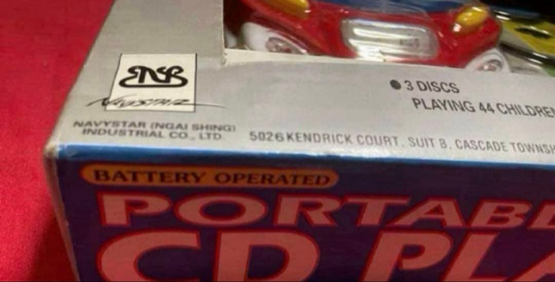 80s【未使用】昭和レトロクラシックTOYポータブルミニCDプレーヤー昭和レトロ