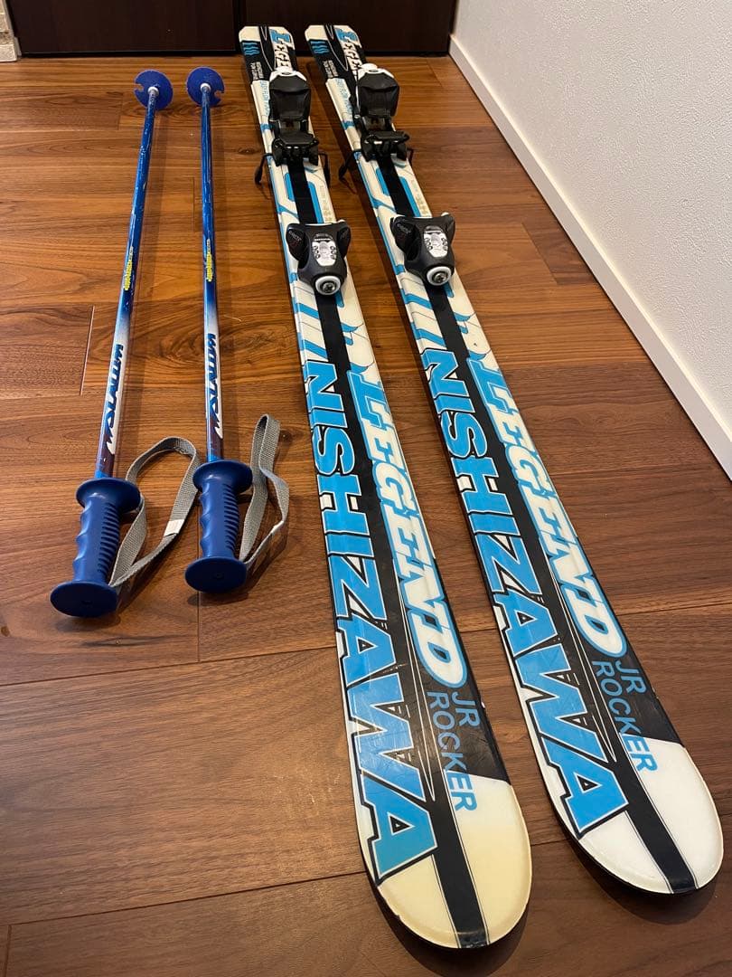 NISHIZAWA 子供用　スキー板　140㎝　ストックセット
