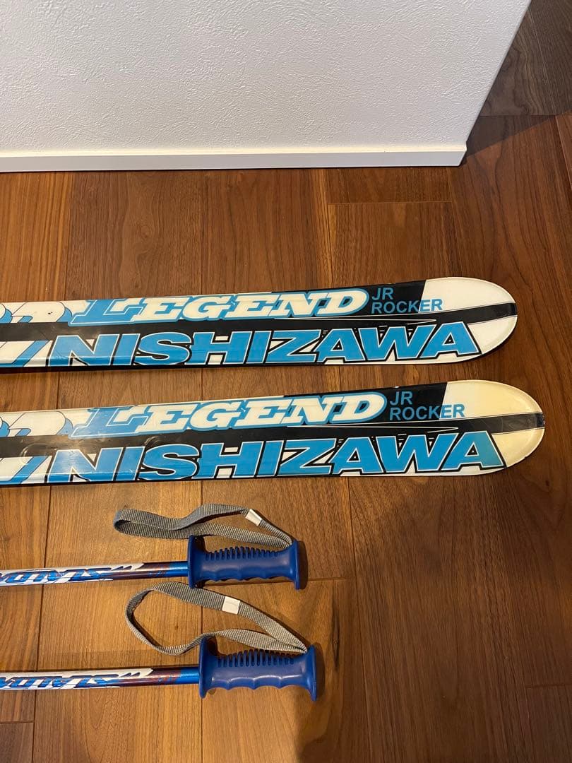 NISHIZAWA 子供用　スキー板　140㎝　ストックセット