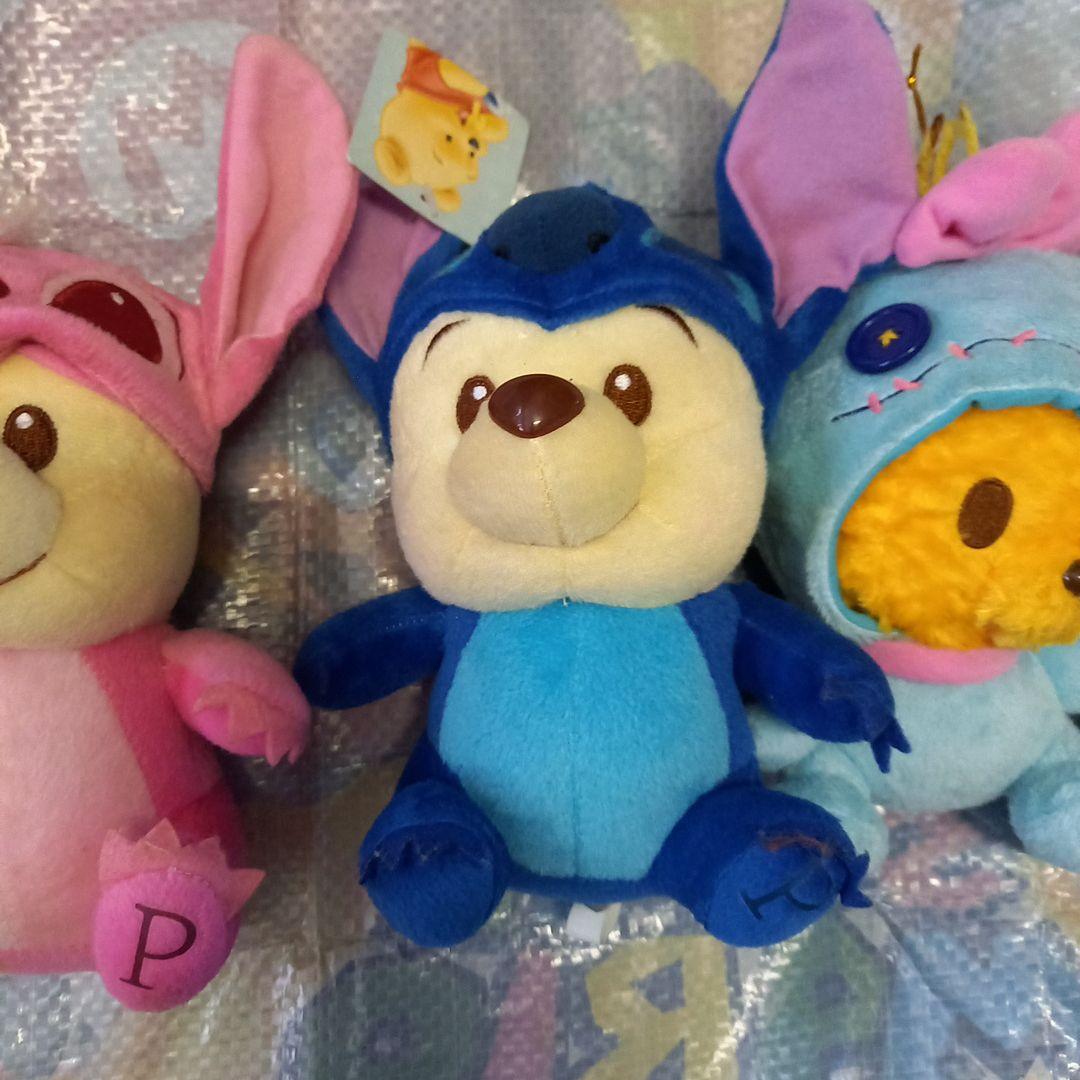 ★Disney ★BABYコラボ★プーさん✖️スティッチ着ぐるみ★ぬいぐるみ3点