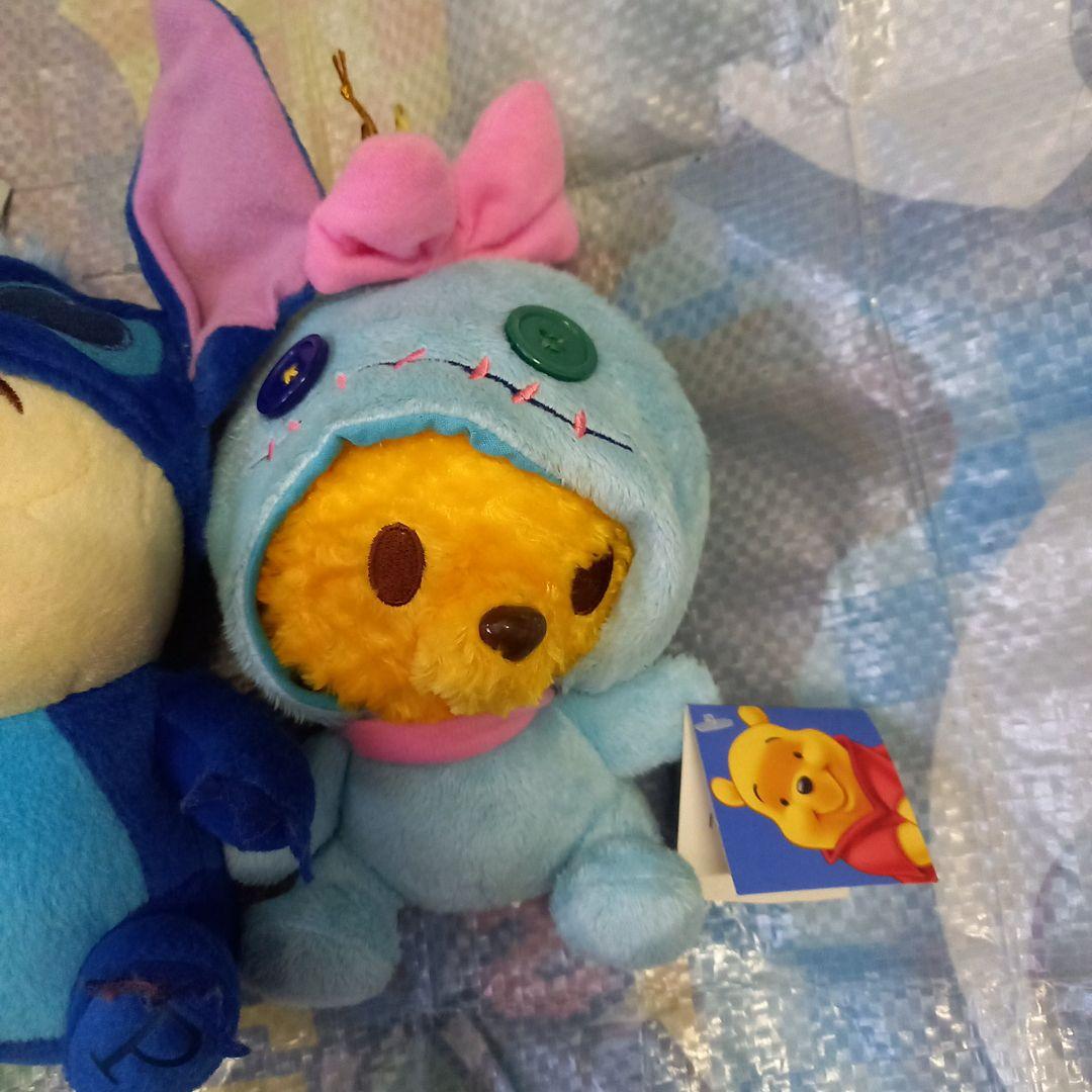 ★Disney ★BABYコラボ★プーさん✖️スティッチ着ぐるみ★ぬいぐるみ3点