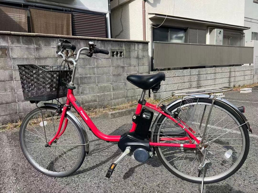 503 Panasonic 電動アシスト自転車 24インチ 8AH 整備済