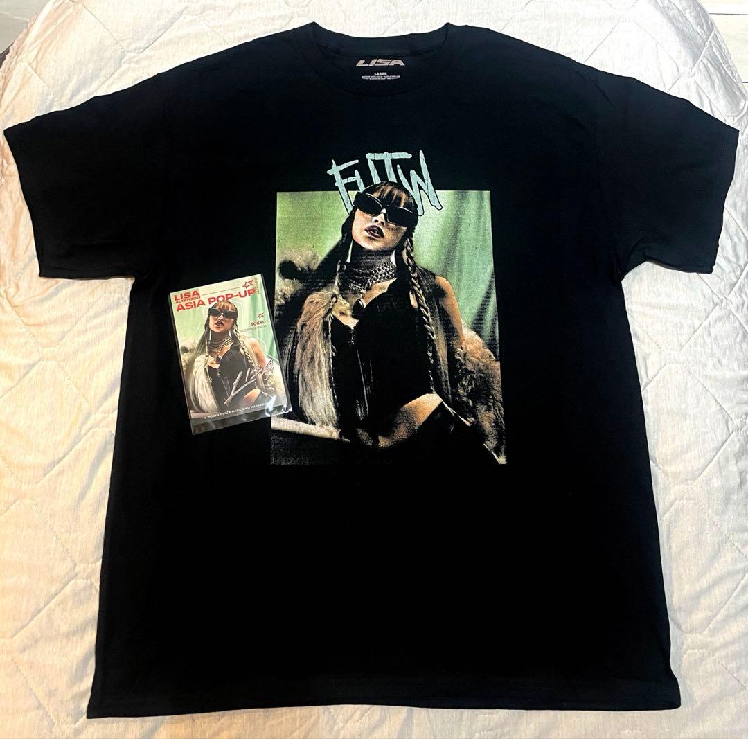【新品】BLACKPINK LISA リサ Tシャツ Lサイズ ポップアップ