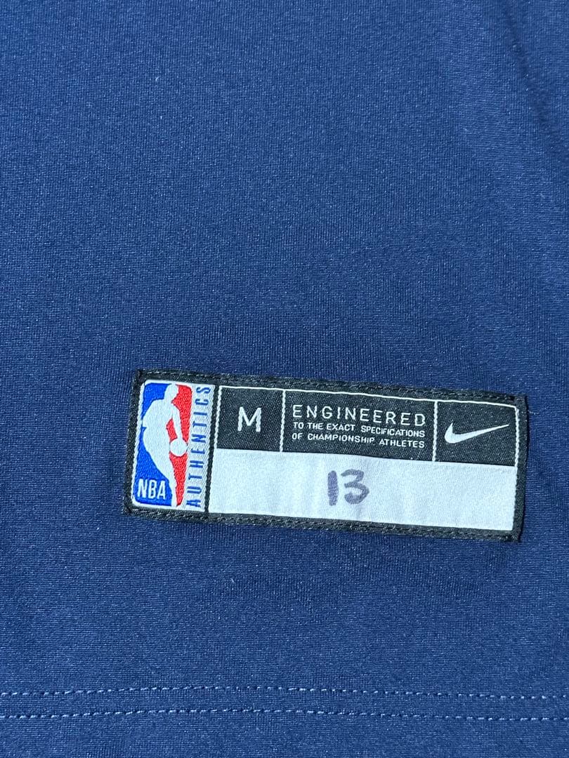 ナイキユタジャズワームアップtシャツNBA75周年選手支給品Used Mサイズ