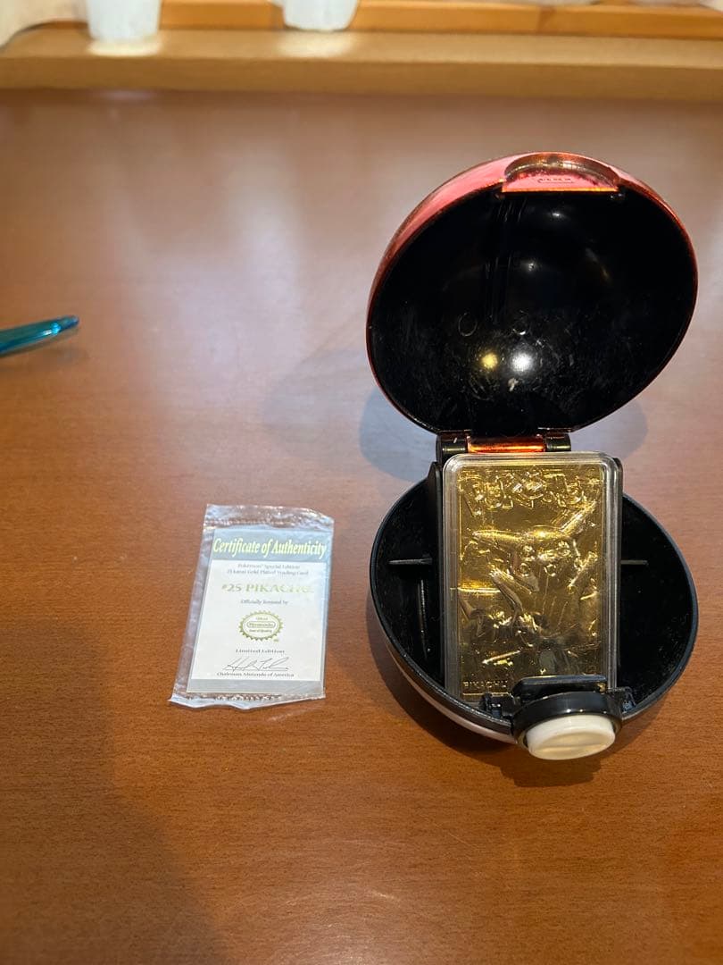 Pokemon 23K ゴールドカードBurger King ピカチュウ