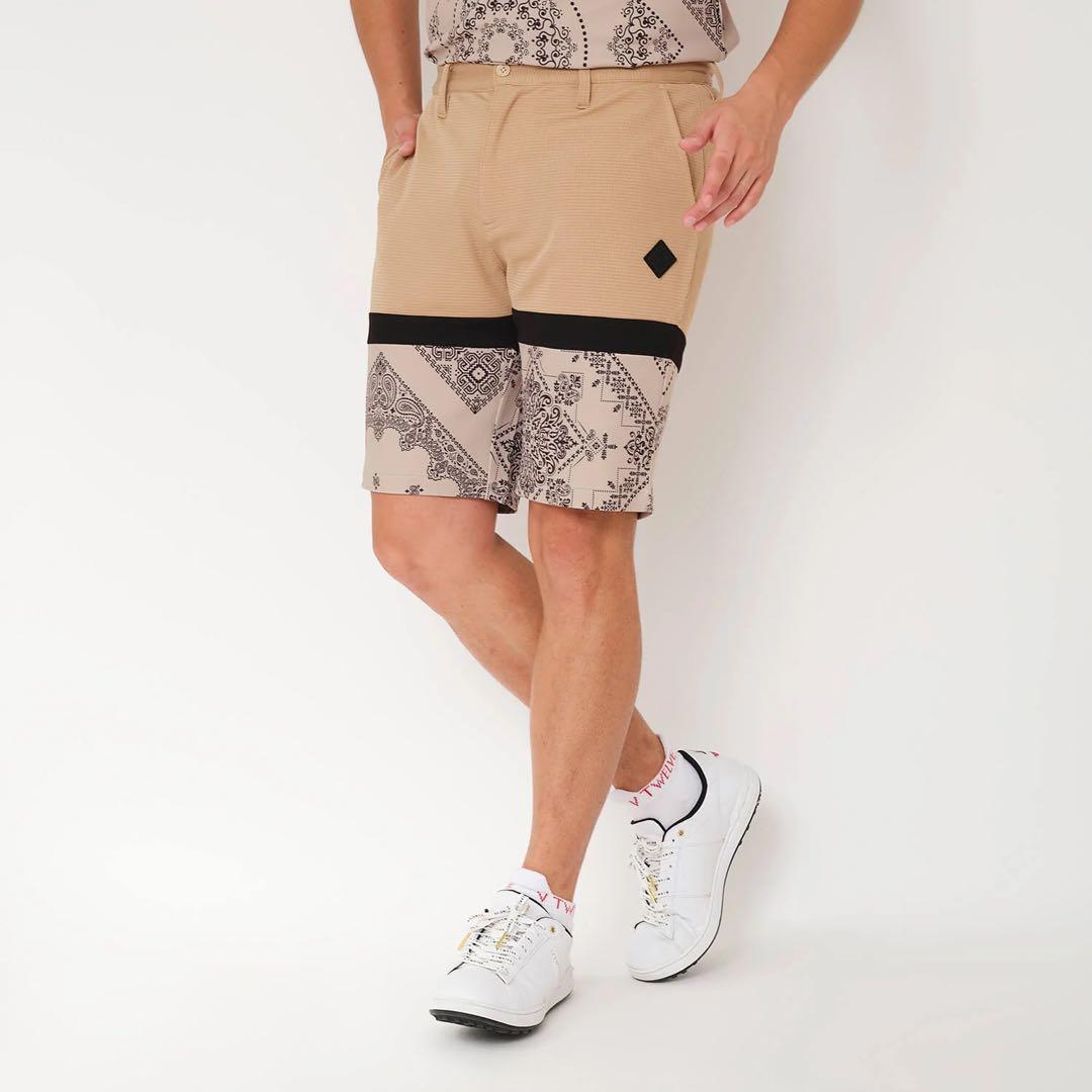 新品 ★ V12 セットアップ モックネック ショーツ ハーフパンツ シャツ