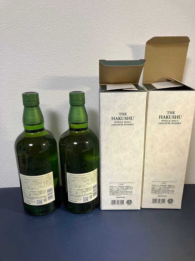THE HAKUSHU シングルモルトウイスキー　白州　2本セット　箱あり