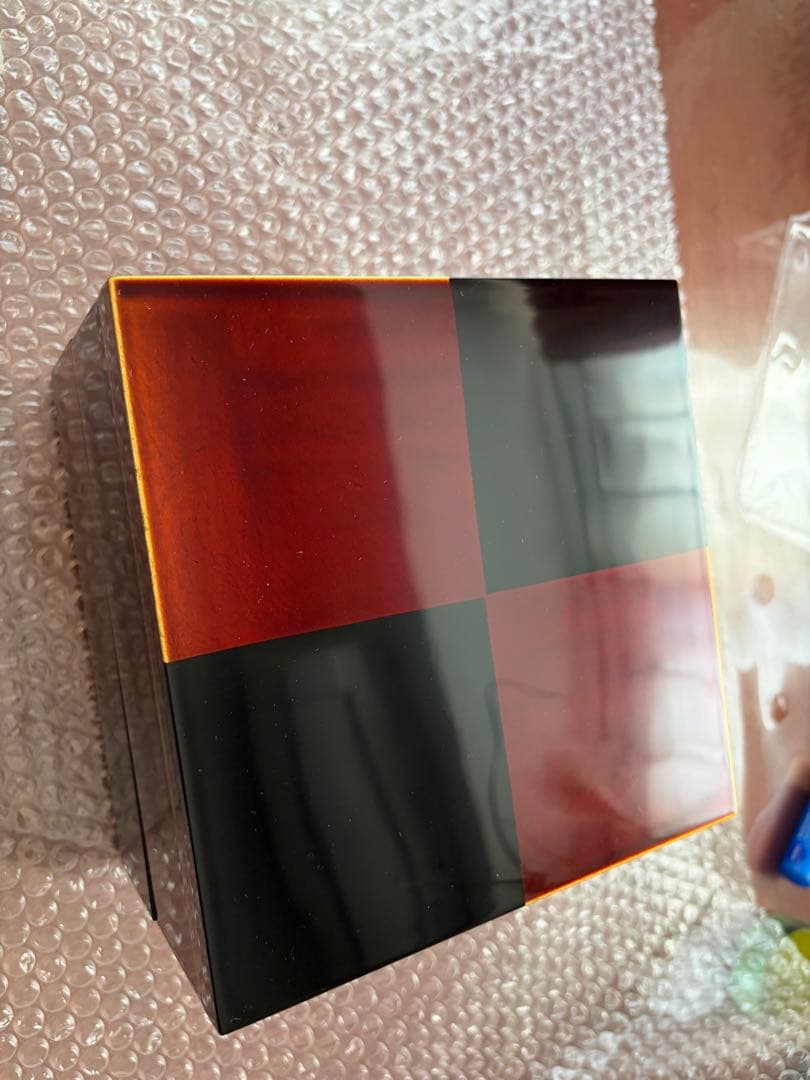 【宮内庁御用達　漆器 山田平安堂】 二段重　白檀