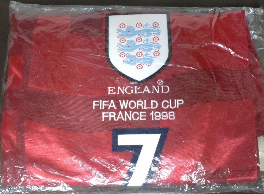 98 イングランド(A)長袖 7 BECKHAM フランスW杯1998