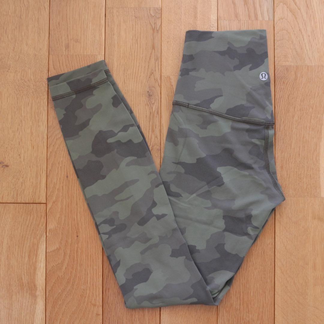 ルルレモン Align ハイライズパンツ フルレングス サイズ2 迷彩 カモフラ