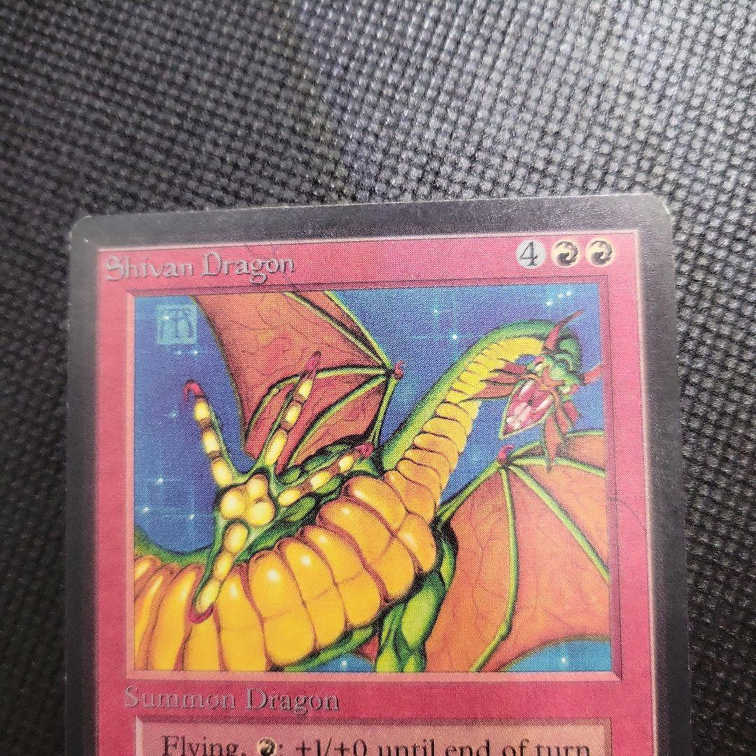 MTG 黒枠 英語版 初版 サインド シヴ山のドラゴン leb β